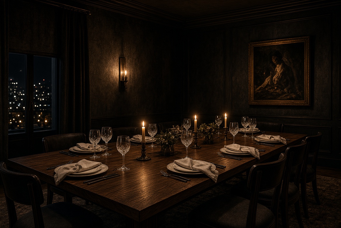 The table