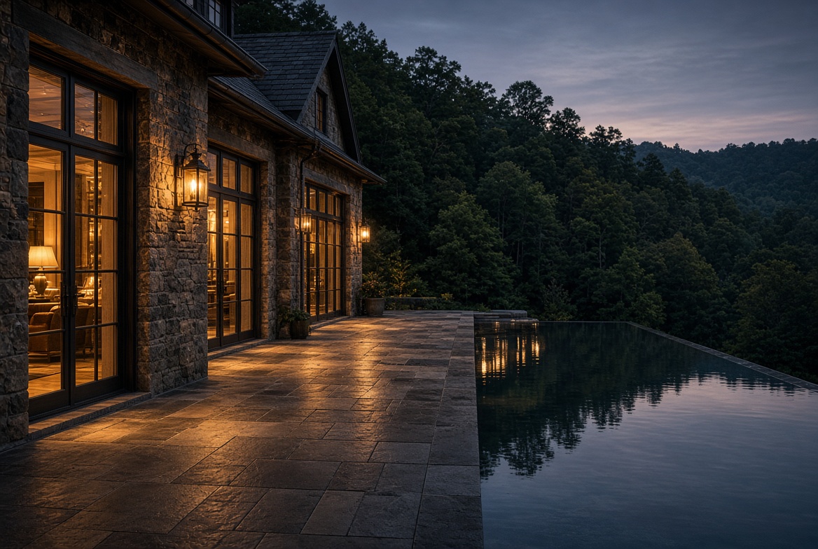 The terrace